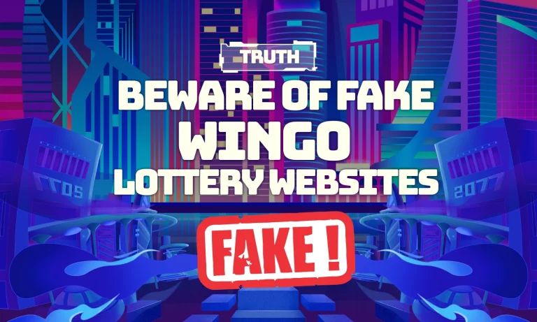 Official notice beware of fake wingo lottery websites